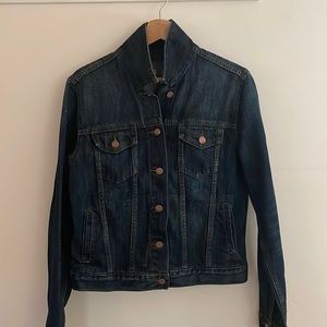 GAP, dark blue denim jacket, women’s size medium